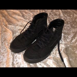 Vans Canvas Sk8-Hi All Black Shoes